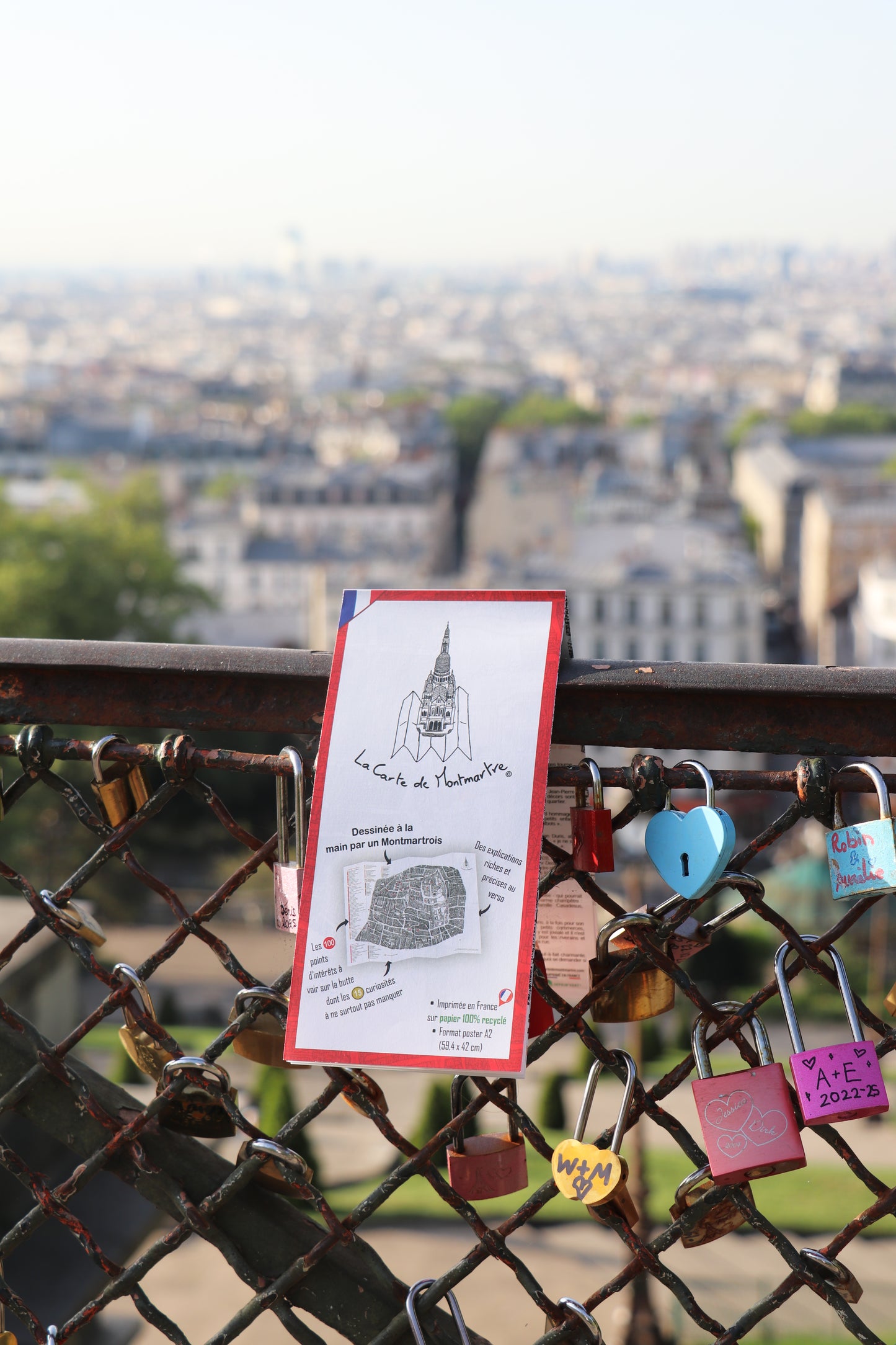 The Map of Montmartre - French Version